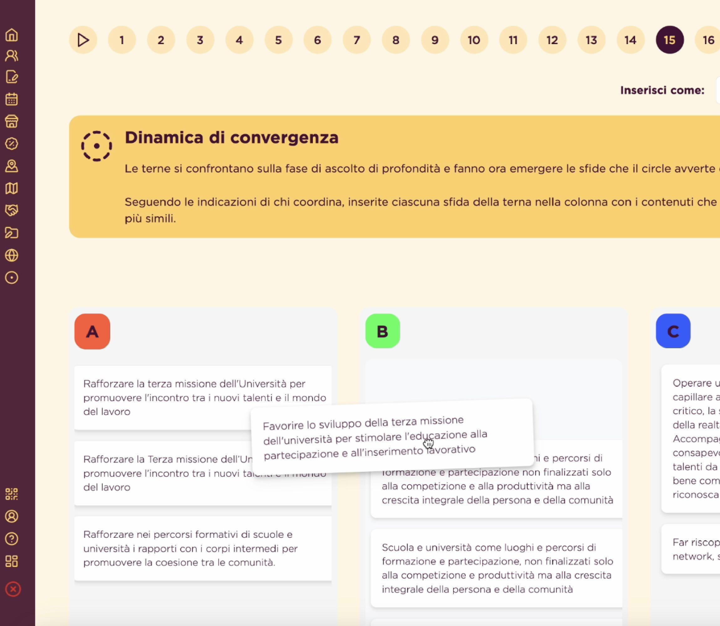 Attività 3 - Web App | Settimane Sociali